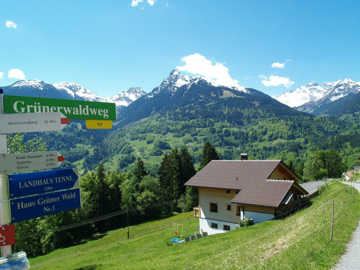 Appartamento Haus Gruener Wald Bartholomäberg Esterno foto